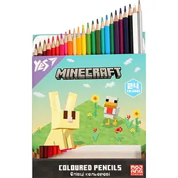 Олівці кольорові Yes Minecraft Spring 24 кольори (290776) - мініатюра 3