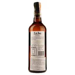 Вино La Ina херес Fino Sherry, кріплене біле, сухе, 15%, 0,75 л - мініатюра 2