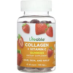 Колаген + вітамін C Lifeable Collagen + Vitamin C Adult 60 жувальних цукерок