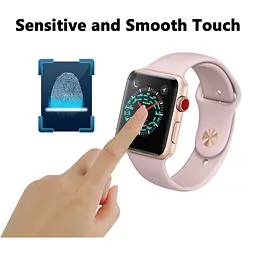 Захисна броньована плівка BeCover Full Cover для Apple Watch Series 3/4 42 mm/44mm (701962) - мініатюра 2