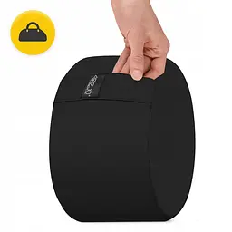 Подушка для йоги та медитації 4FIZJO Zafu кругла 32 x 20 см Black (P-5907739315540) - мініатюра 7