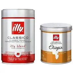 Набір кави мелена Illy 100% arabica з/б 2 шт