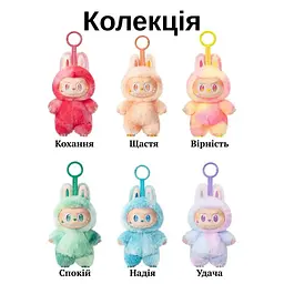 М'яка іграшка сюрприз Лабубу коллекционна фігурка брелок Labubu 3й сезон в коробці 14 см - мініатюра 2