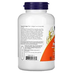 Жирні кислоти NOW Super Primrose 1300 mg, 120 капсул - мініатюра 3