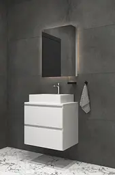 Тумба під умивальник зі стільницей Koller Pool Style 70cм підвісна біла 2022ST-101570, Білий - мініатюра 2