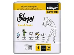 Прокладки гігієнічні SLEEPY Денні 6 крапель 10 шт Extra Normal-1
