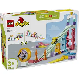 Конструктор LEGO Duplo 3 в 1 Цікаві гірки та трампліни з автомобілями (10478) - мініатюра 3