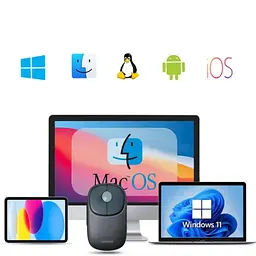 Маніпулятор миша бездротова UGREEN FUN+ Wireless Mouse Blue (UGR-90538) - мініатюра 3