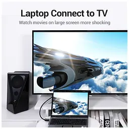 Кабель мультимедійний HDMI M to HDMI M 1.0m 8K60Hz cotton braided black Vention (AAUBF) - мініатюра 7