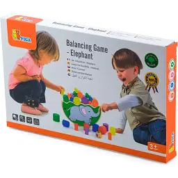 Дерев'яна гра-баланс Viga Toys Слоник (50390) - мініатюра 4