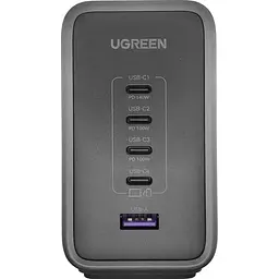Мережевий зарядний пристрій Ugreen CD333 Nexode 300W GaN Wall Charger Gray [90903B] [121133] - мініатюра 2