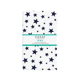 Набір простирадл на резинці Cosas DARK BLUE & STARS 60х120х12 см (SetSheet_DarkBlue_StarWBlue_120x60) - мініатюра 2