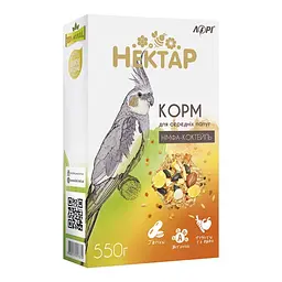 Корм для середніх папуг Лорі Нектар Німфа, 550 г