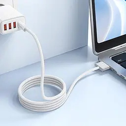 Кабель для заряджання Hoco X103 magnetic charging Cable Type-C to Mag3 140W 28V/5A 2м White (34382_3340147) - мініатюра 9