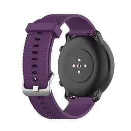 Ремінець силіконовий 20 мм для Amazfit BIP/Bip Lite/Bip U/Pro/Mini/GTS/GTS 2 (E)/GTR 42 BeWatch GT Фіолетовий (1011413) - мініатюра 3