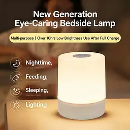 Led нічник лампа / Настільна USB лампа-нічник 360°/ Сенсорна / Акумуляторна / Декоративна / White
