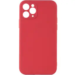 Силіконовий чохол Candy Full Camera для Apple iPhone 11 Pro (5.8) Червоний / Camellia