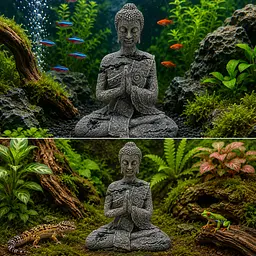 Декорація Hobby Zendo 15x9,5x19см - Zen-статуя для акваріума і тераріуму (41725) - мініатюра 6
