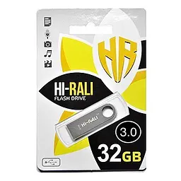 Флеш-накопичувач USB3.0 32GB Hi-Rali Shuttle Series Сріблястий (HI-32GB3SHSL)