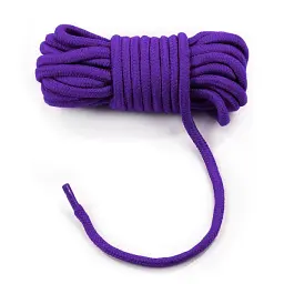 Мотузка 8 мм LoveToy - Fetish Bondage Rope, 10 м, фіолетовий
