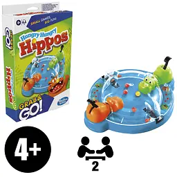 Настільна гра дорожня Hasbro Голодні бегемотики (F8255) - мініатюра 3