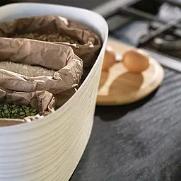 Хлібниця Guzzini Tierra з бамбуковою кришкою 39.2x23.2x19 см молочна (179600156) - мініатюра 4