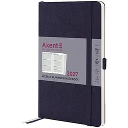 Щотижневик Axent 2027 Partner Soft Skin 125x195 мм синій (8509-27-02-A)