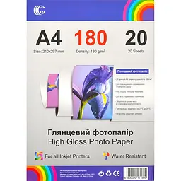 Глянцевий фотопапір А4 180 г/м² 20 арк. 494