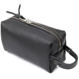 Шкіряна косметичка для чоловіків Grande Pelle 11507 чорний - мініатюра 6