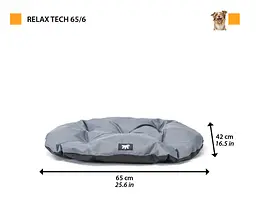 Водовідштовхувальна подушка для собак та котів Ferplast Relax Tech 65/6 сіра 65x42 см 83356599 - мініатюра 2