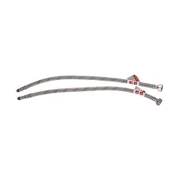 Шланг для змішувача Zerix гайка 1/2'' - Штуцер M10 (80 см) 2 шт (силик. оболонка) ZX3031 - мініатюра 3