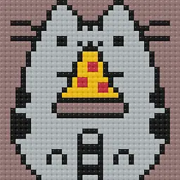Алмазна мозаїка міні Пушин Pusheen 10х10 см