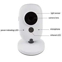 Відеоняня бездротова Baby Monitor VB603 / HD720P / 3.2 "LCD c датчиком температури (100235) - мініатюра 4