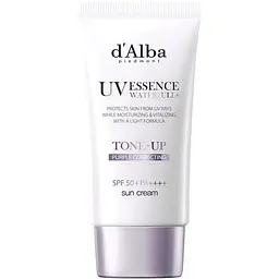 Легкий сонцезахисний крем з коригувальними властивостями D'Alba Waterfull Tone-Up Sun Cream Purple Correcting SPF 50+ PA ++++ 3 мл - мініатюра 2