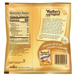 Цукерки Werther's Original Creamy Caramel Filled Candy 155g - мініатюра 4