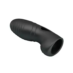 Насадка Pretty Love Alan Finger Vibrator Black на палець, 10х3 см чорний - мініатюра 2