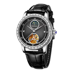 Наручные часы мужские 8257 Silver-Black Forsining acs0031352