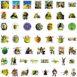 Стікерпак Шрек набір наклейок GeekLand Shrek 100 штук - мініатюра 2