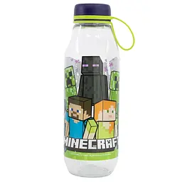 Пляшка для води із силіконовою ручкою 650 мл Minecraft Stor kuh0013164