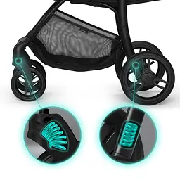 Прогулянкова коляска Kinderkraft Cruiser Grey - мініатюра 3