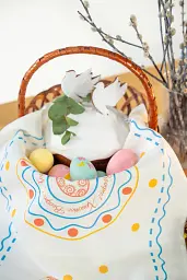 Рушник «Великодні миті» світло-блакитний 40х70 - мініатюра 12