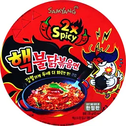 Локшина швидкого приготування Samyang Buldak 2X Spicy зі смаком гострої курки 105 г - мініатюра 4