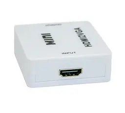 Перехідник з HDMI на VGA з доп харчуванням MINI HDMI2VGA білий конвертер HDMI VGA - мініатюра 5