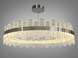 Люстра стельова LED Luminex Diasha 828/800CH, 90W, кришталь, хром, для кухні, вітальні, коридору - мініатюра 2