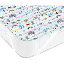 Наматрацник непромокаючий Cosas UnicornRainbow 70х120 см фіолетовий (WaterSheet_UnicornRainbow_120) - мініатюра 3