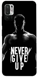 Чохол Demsky Never give up для Xiaomi Redmi Note 10 5G