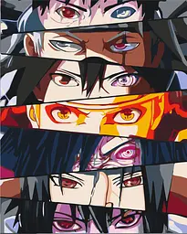 Картина за номерами Наруто сила очей Naruto 40х50 см PN N E