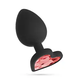 Анальна пробка Crushious Cuore Small, 7 см (чорний) - мініатюра 5