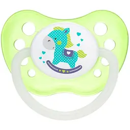Силіконова анатомічна пустушка Canpol babies Toys 0–6 міс. зелена (23/256 Зелений)