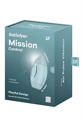 Вакуумний стимулятор Satisfyer Mission Control Blue - мініатюра 3